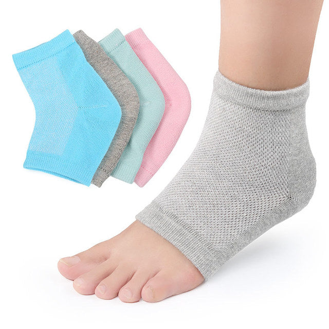 Silicone Moisturizing Gel Heel Socks For Cracked Dry Foot Skin Care Protectors Sock 1 Pair/2pcs