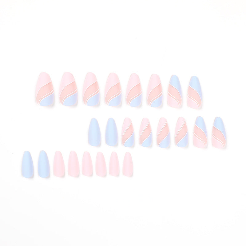 Finished manicure patches, wearable nails, drop-shaped manicure patches, contrasting color combinations