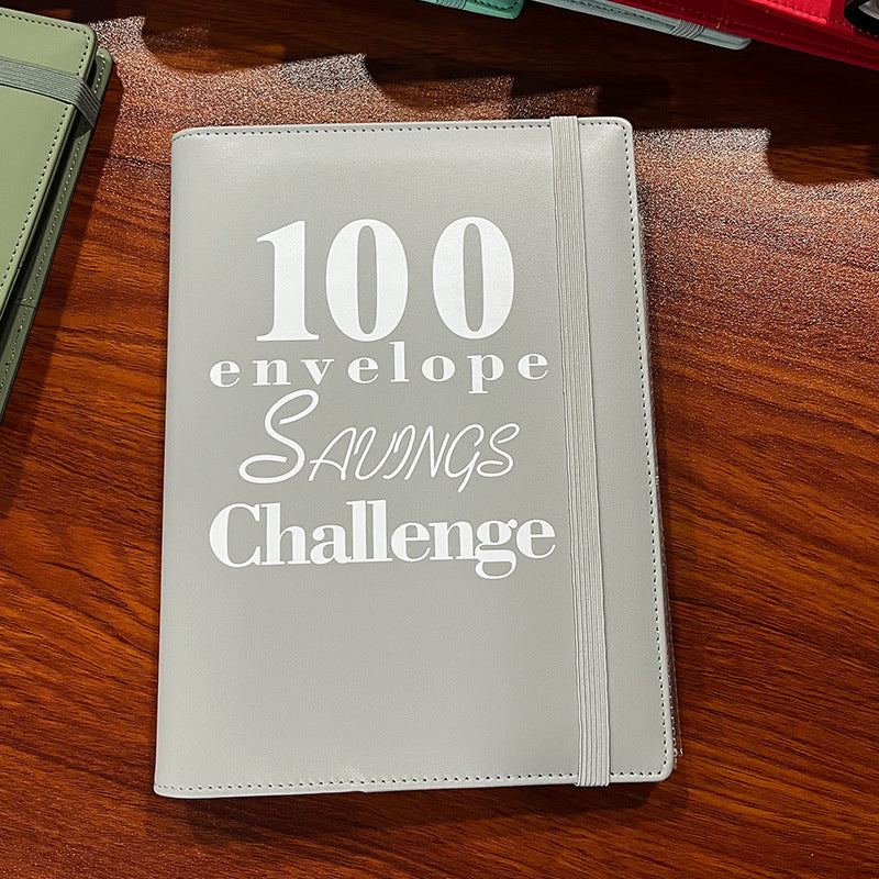 100 Envelope Challenge Binder Couple 100 Day Challenge Hand Account Money Savings Notepad