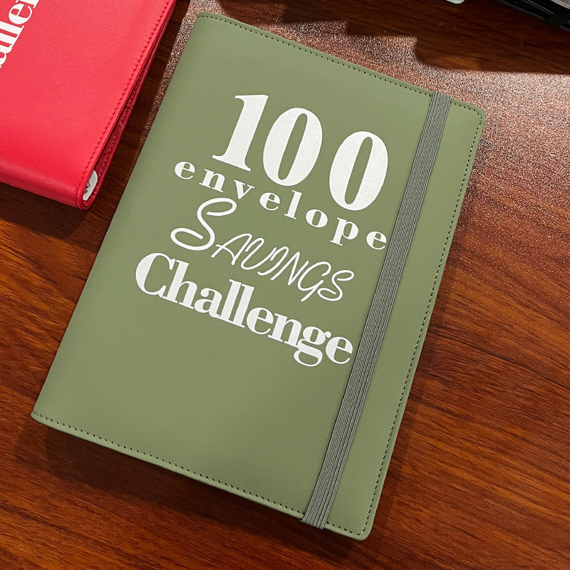 100 Envelope Challenge Binder Couple 100 Day Challenge Hand Account Money Savings Notepad